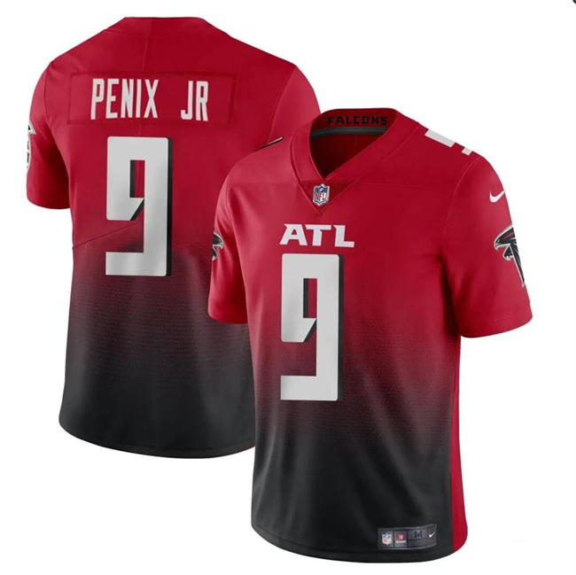 Youth Atlanta Falcons #9 Michael Penix Jr Red/Black 2024 Draft Vapor Untouchable Limited Stitched Football Jersey